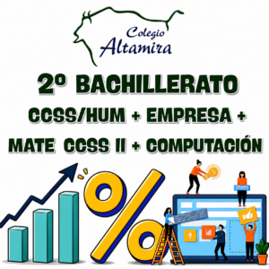 2BACH: LOTE COMPLETO Opción CCSS/Humanidades + Empresa + Matemáticas CCSS II + Ciencias de la Computación