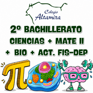 2BACH: LOTE COMPLETO Opción Ciencias + Matemáticas II + Biología + Actividad Físico-Deportivas